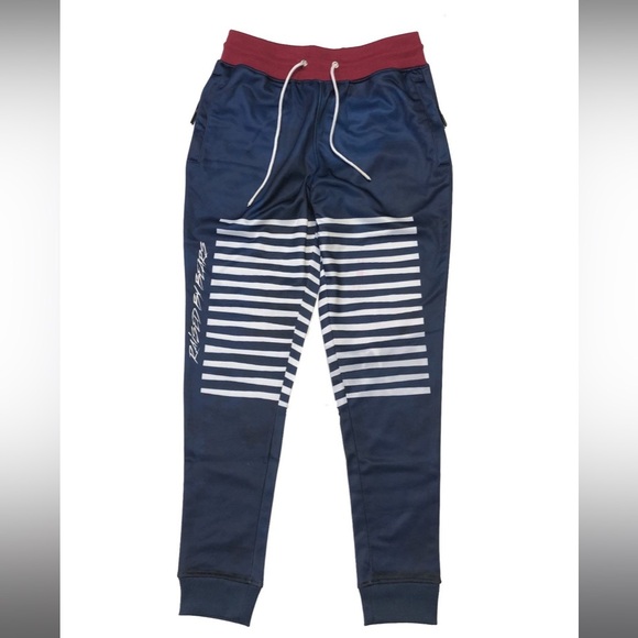 CIVILIZED RAISED BY BEARS JOGGER SET W/ SUEDE TRIM STYLE#CV5149-5150
COLOR: NAVY - Picture 3 of 5